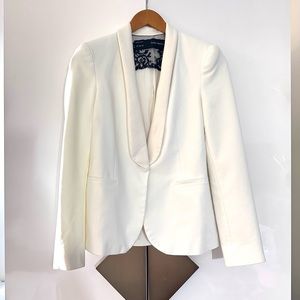 Zara white blazer